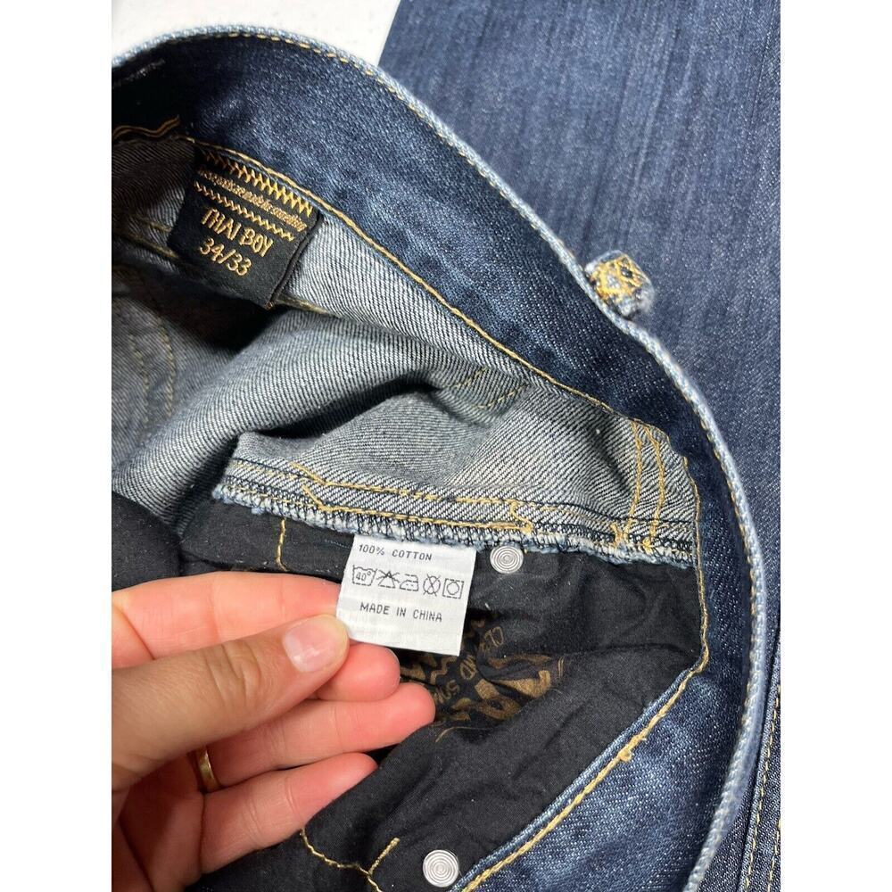 CTRL Cothing And Something’s Mens Thai Boy Straight Leg Jean Size 34x33 - Picture 4 of 9